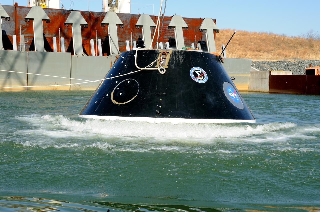 Crew Model Water Landing Module Assessment  Photographs taken at Aberdeen Test Facility  Aberdeen MD. 