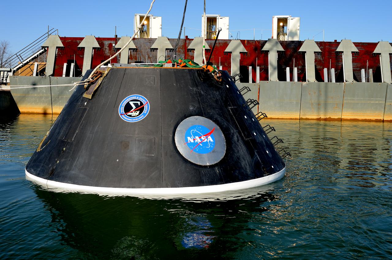 Crew Model Water Landing Module Assessment  Photographs taken at Aberdeen Test Facility  Aberdeen MD. 