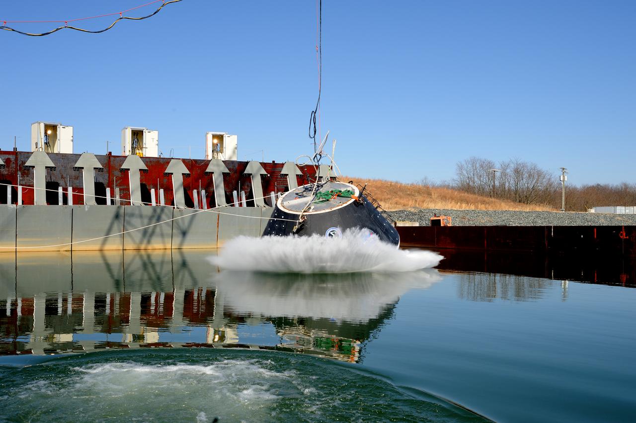 Crew Model Water Landing Module Assessment  Photographs taken at Aberdeen Test Facility  Aberdeen MD. 