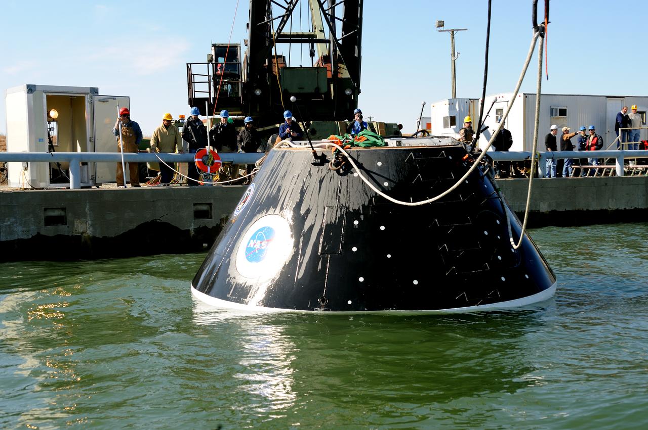 Crew Model Water Landing Module Assessment Photographs taken at Aberdeen Test Facility Aberdeen MD.