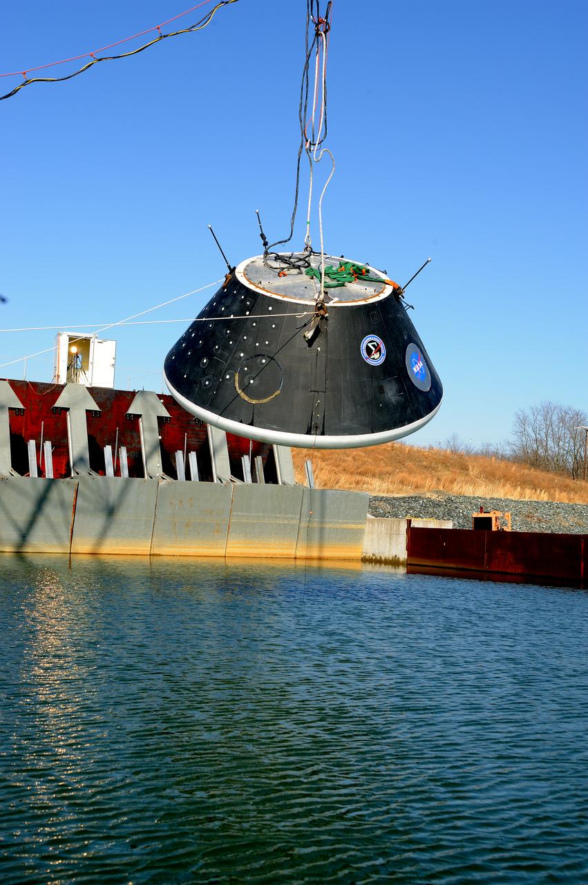 Crew Model Water Landing Module Assessment  Photographs taken at Aberdeen Test Facility  Aberdeen MD. 
