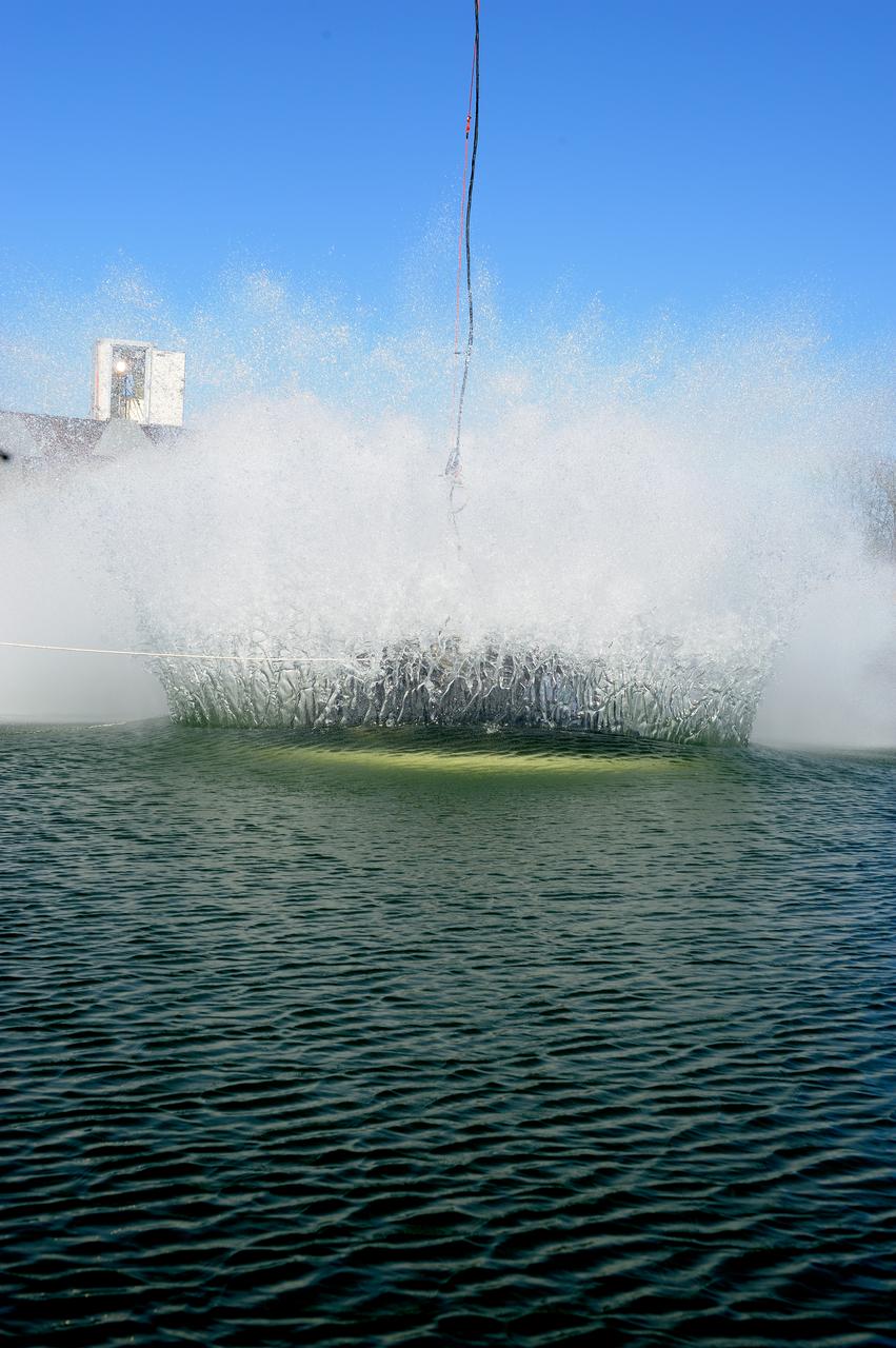 Crew Model Water Landing Module Assessment  Photographs taken at Aberdeen Test Facility  Aberdeen MD. 