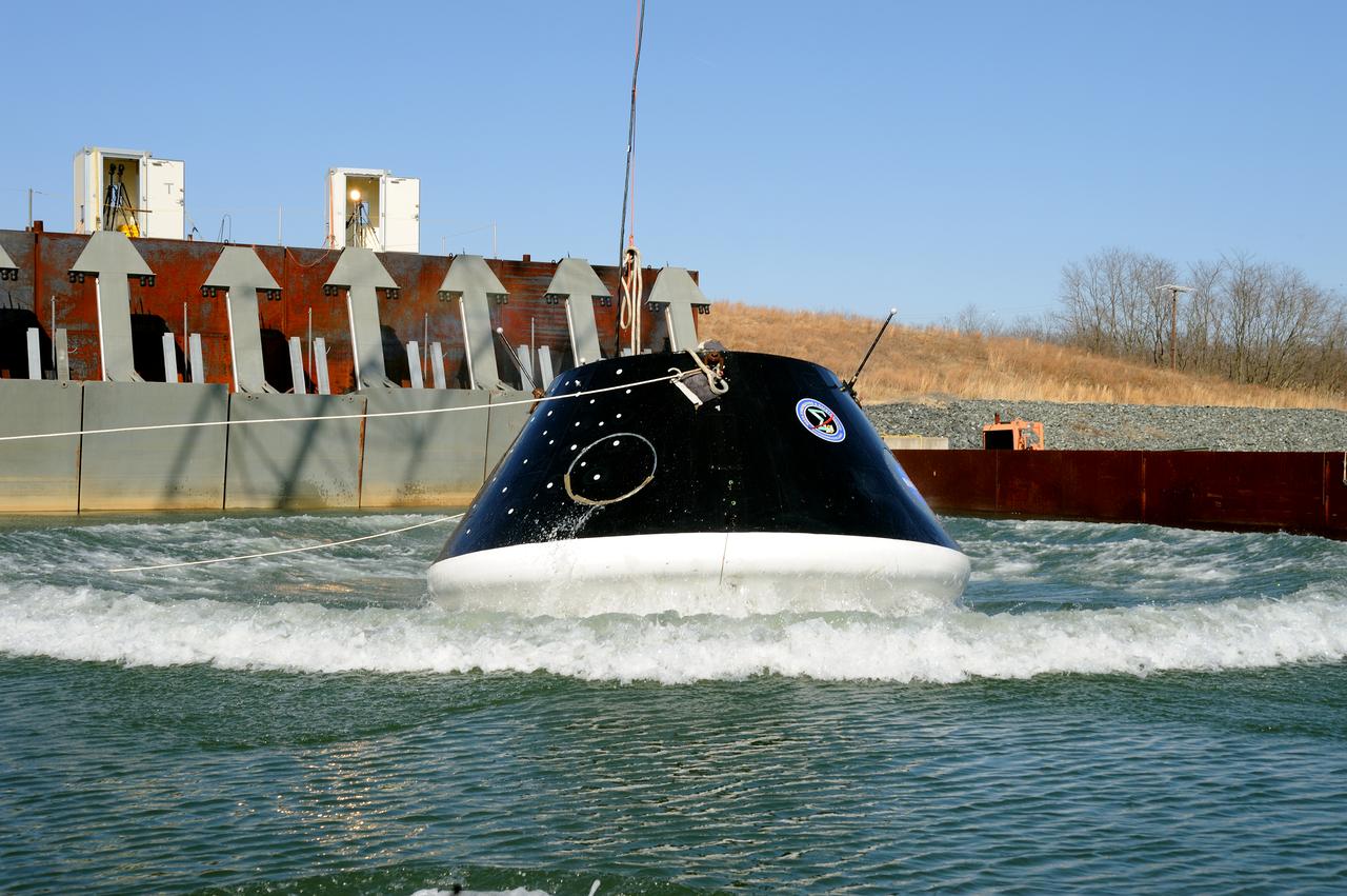 Crew Model Water Landing Module Assessment  Photographs taken at Aberdeen Test Facility  Aberdeen MD. 