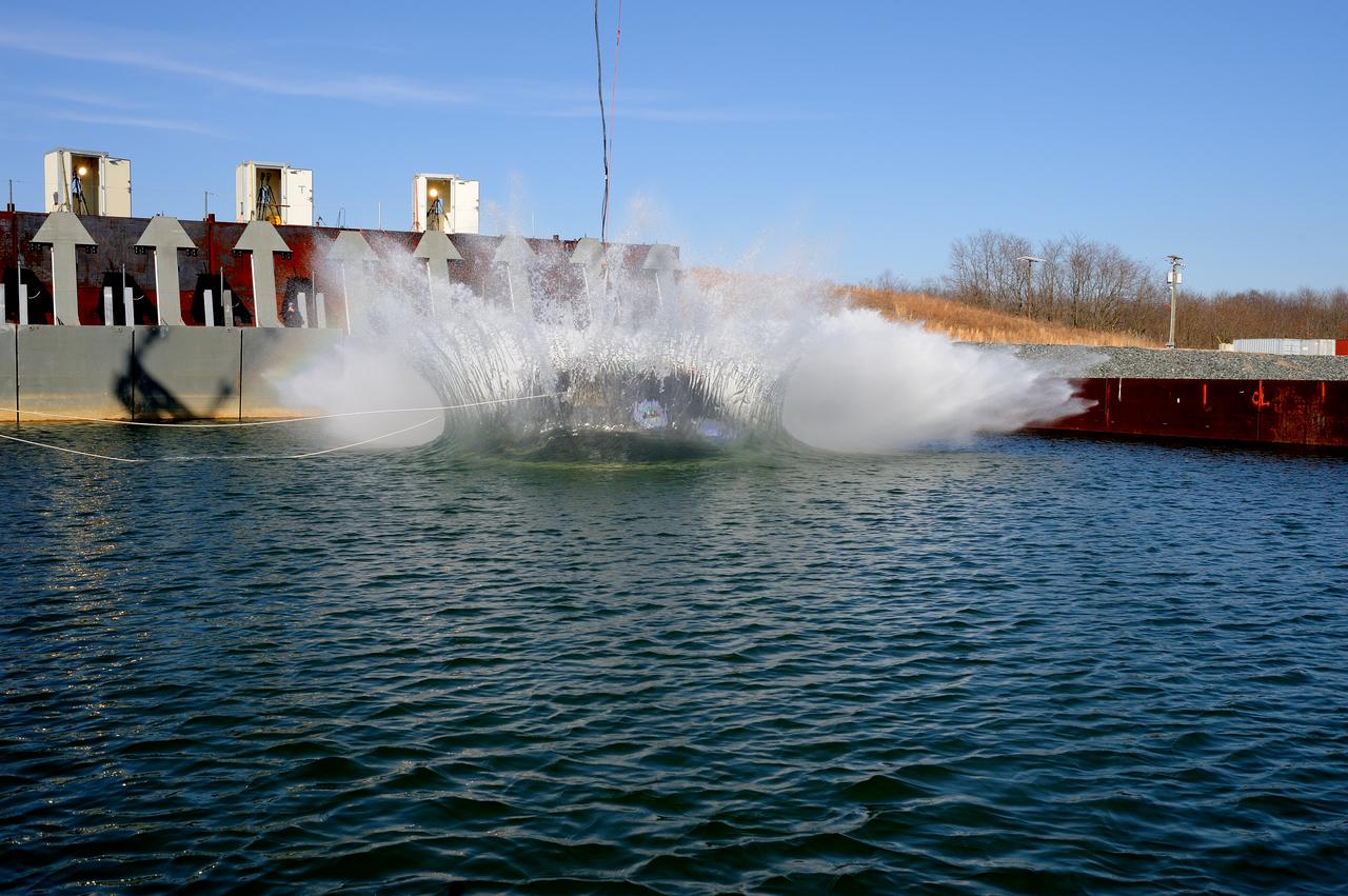 Crew Model Water Landing Module Assessment  Photographs taken at Aberdeen Test Facility  Aberdeen MD. 