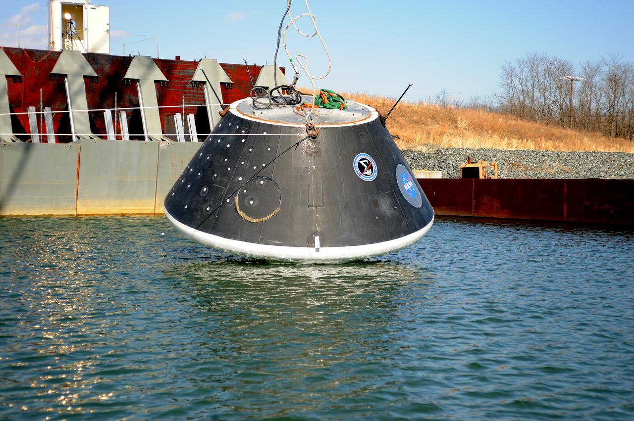 Crew Model Water Landing Module Assessment  Photographs taken at Aberdeen Test Facility  Aberdeen MD. 