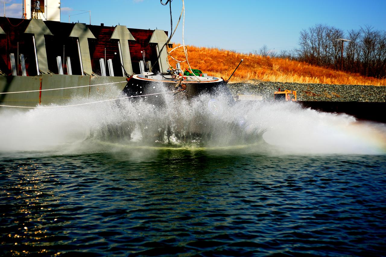Crew Model Water Landing Module Assessment  Photographs taken at Aberdeen Test Facility  Aberdeen MD. 