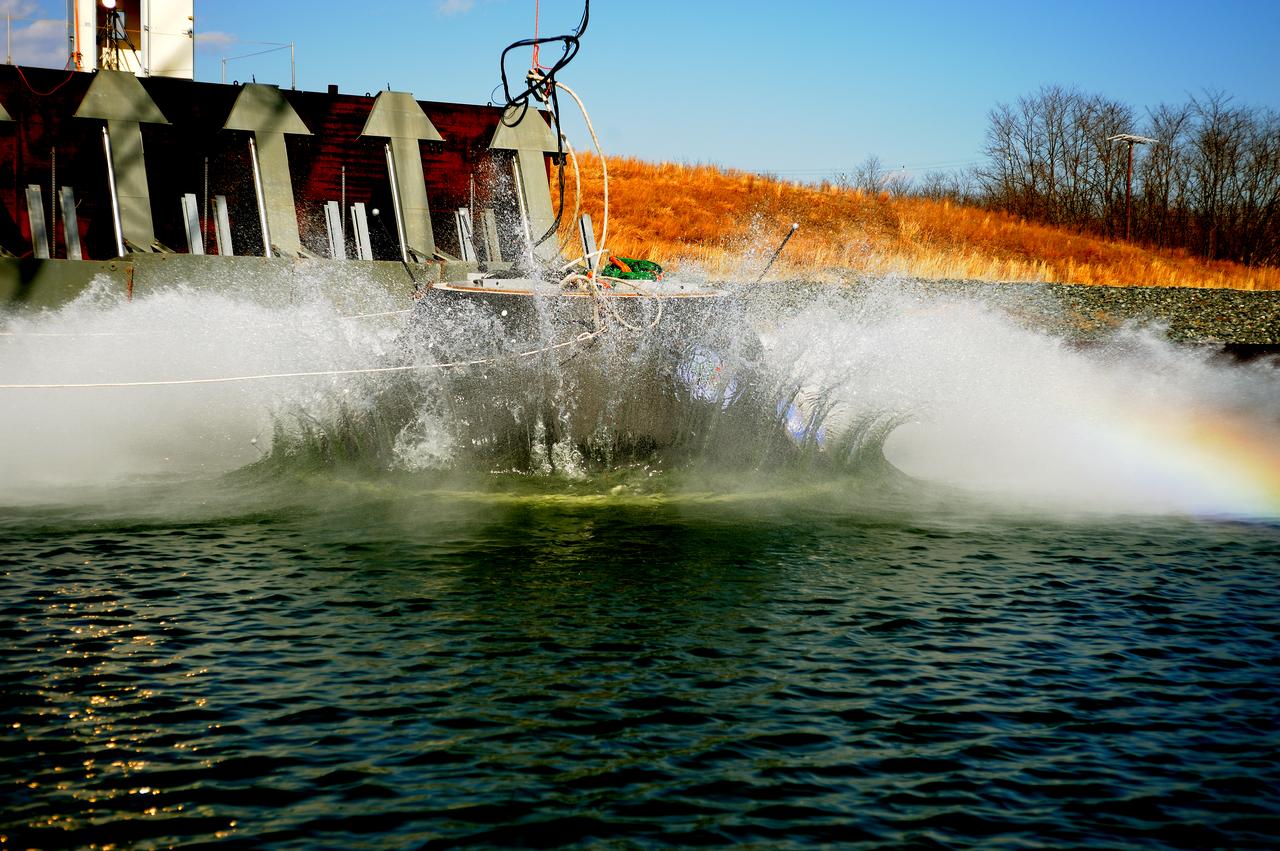 Crew Model Water Landing Module Assessment  Photographs taken at Aberdeen Test Facility  Aberdeen MD. 