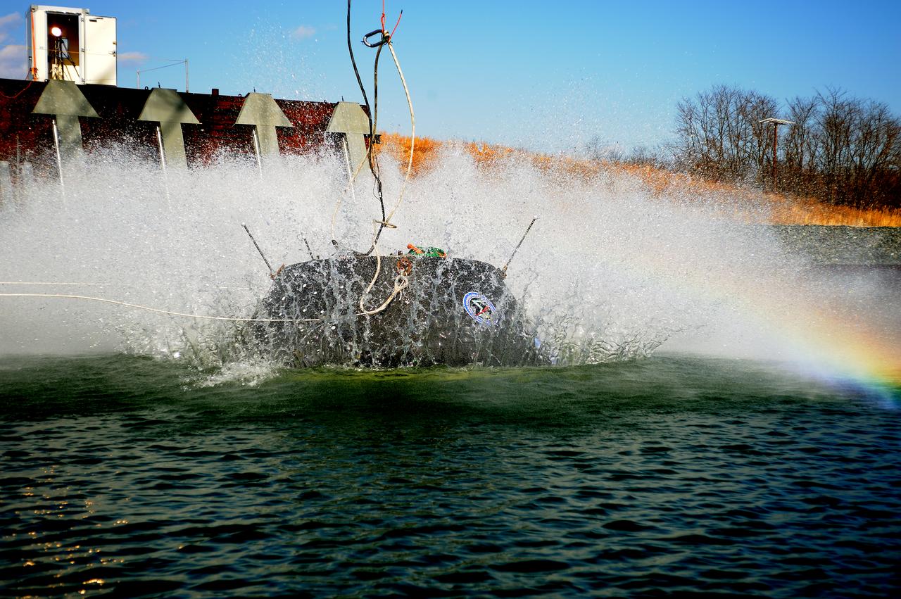 Crew Model Water Landing Module Assessment  Photographs taken at Aberdeen Test Facility  Aberdeen MD. 