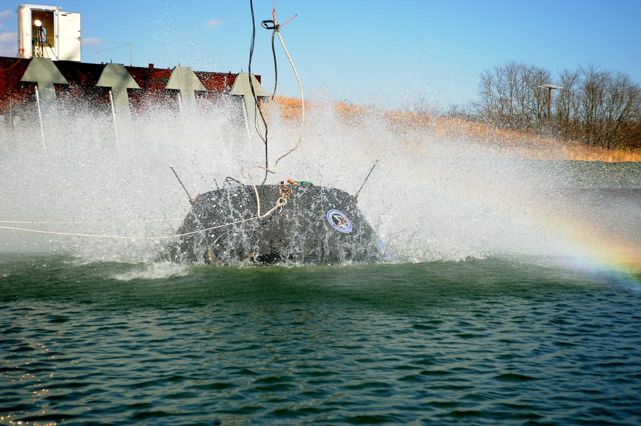 Crew Model Water Landing Module Assessment  Photographs taken at Aberdeen Test Facility  Aberdeen MD. 