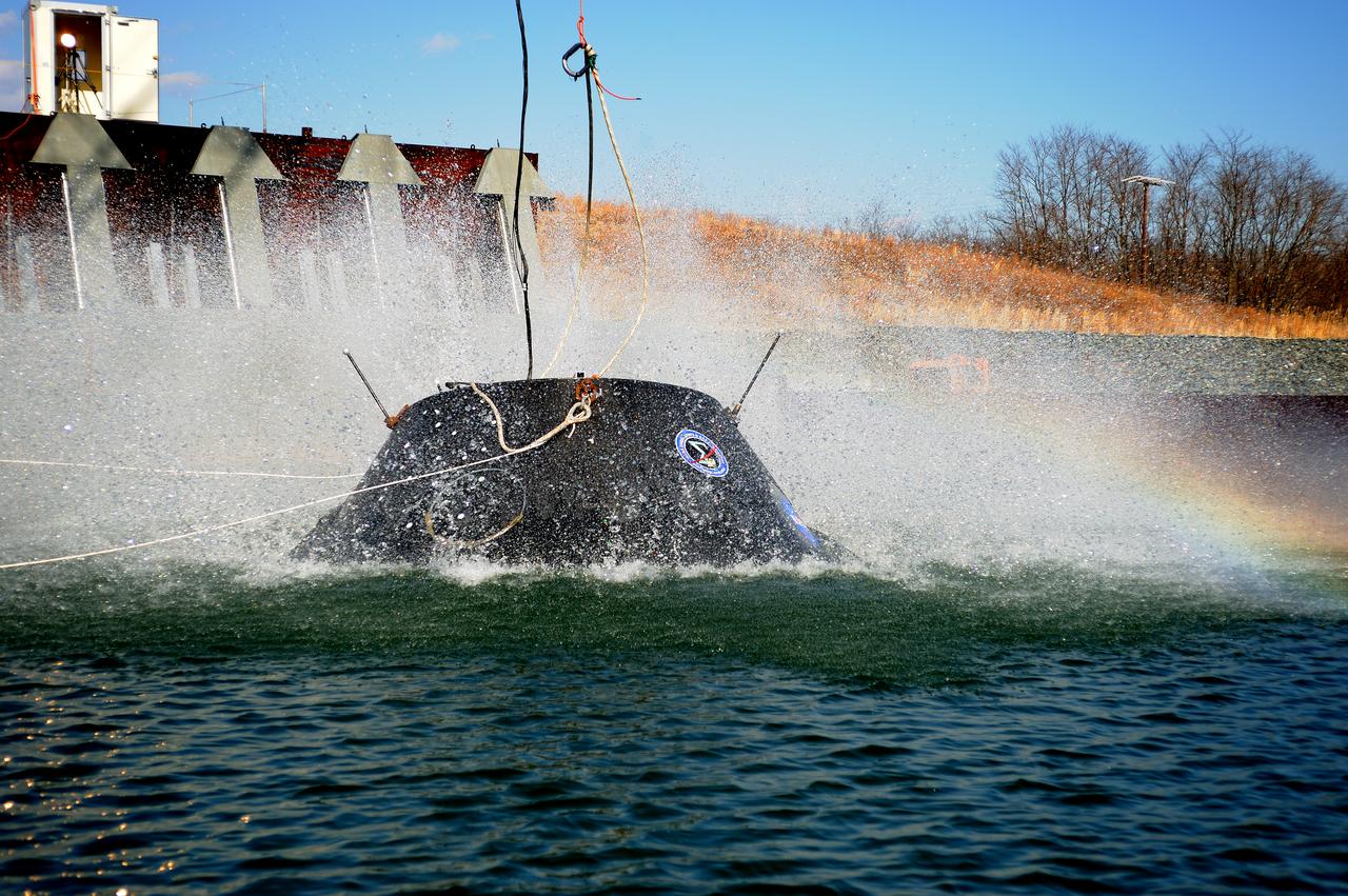 Crew Model Water Landing Module Assessment  Photographs taken at Aberdeen Test Facility  Aberdeen MD. 