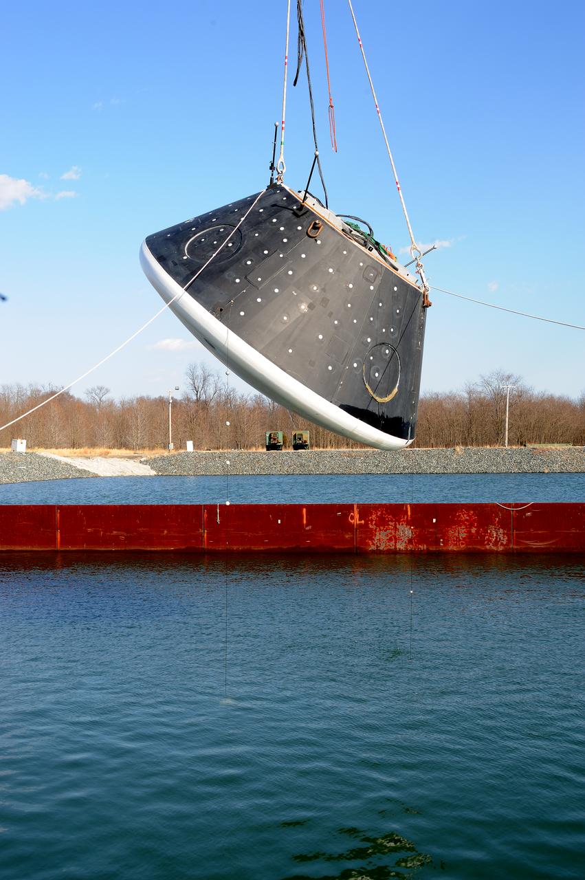 Crew Model Water Landing Module Assessment  Photographs taken at Aberdeen Test Facility  Aberdeen MD. 