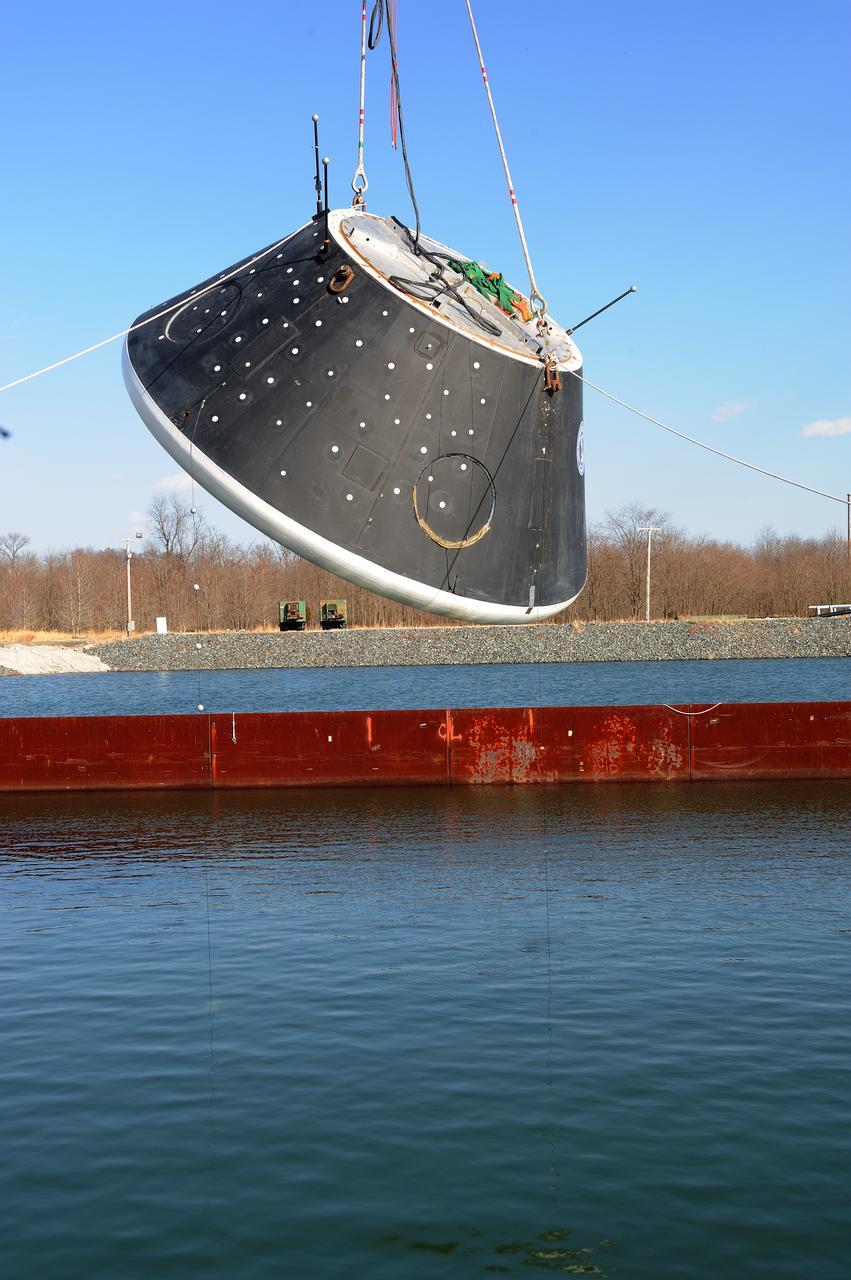 Crew Model Water Landing Module Assessment Photographs taken at Aberdeen Test Facility Aberdeen MD.