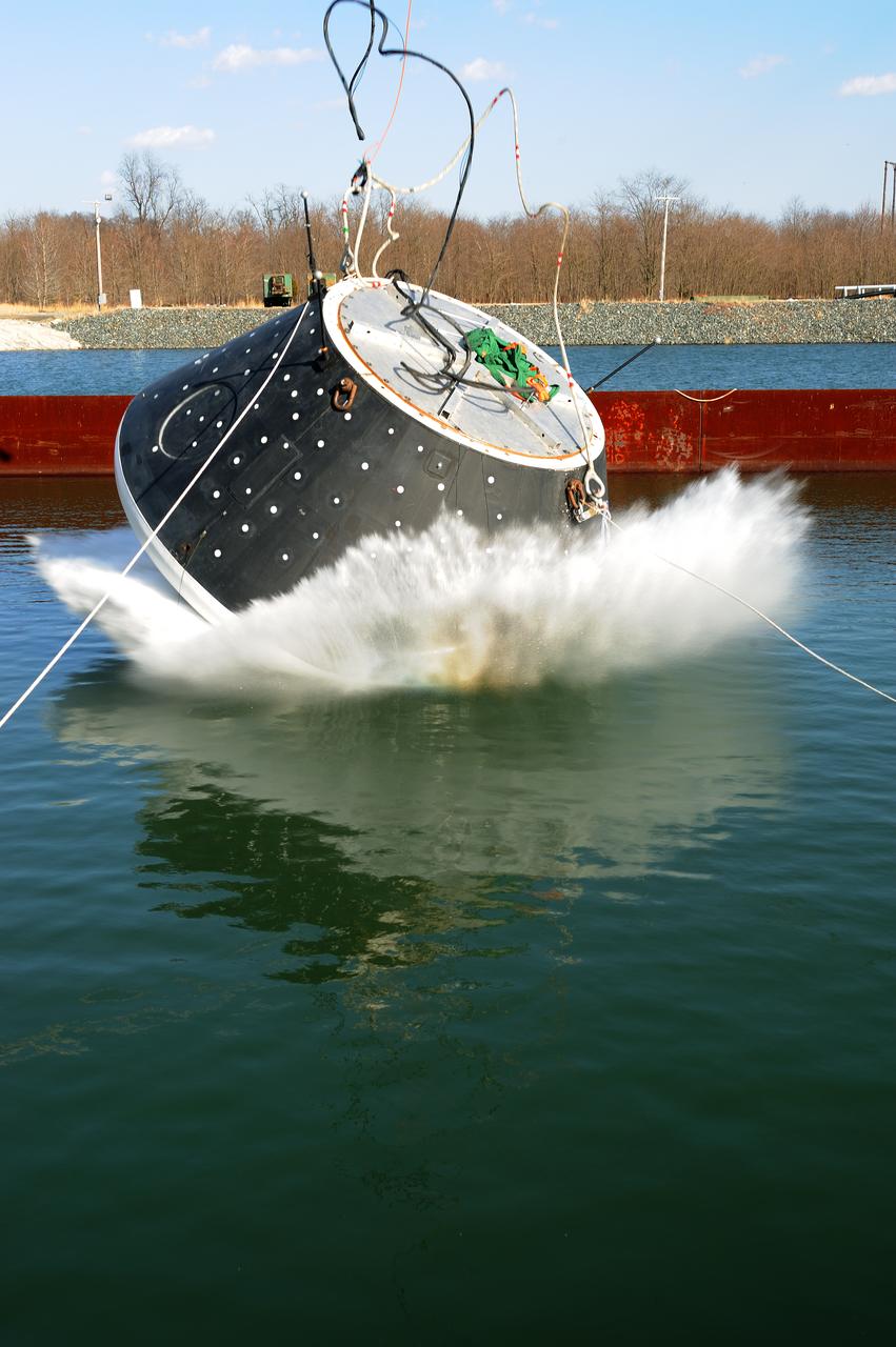 Crew Model Water Landing Module Assessment  Photographs taken at Aberdeen Test Facility  Aberdeen MD. 