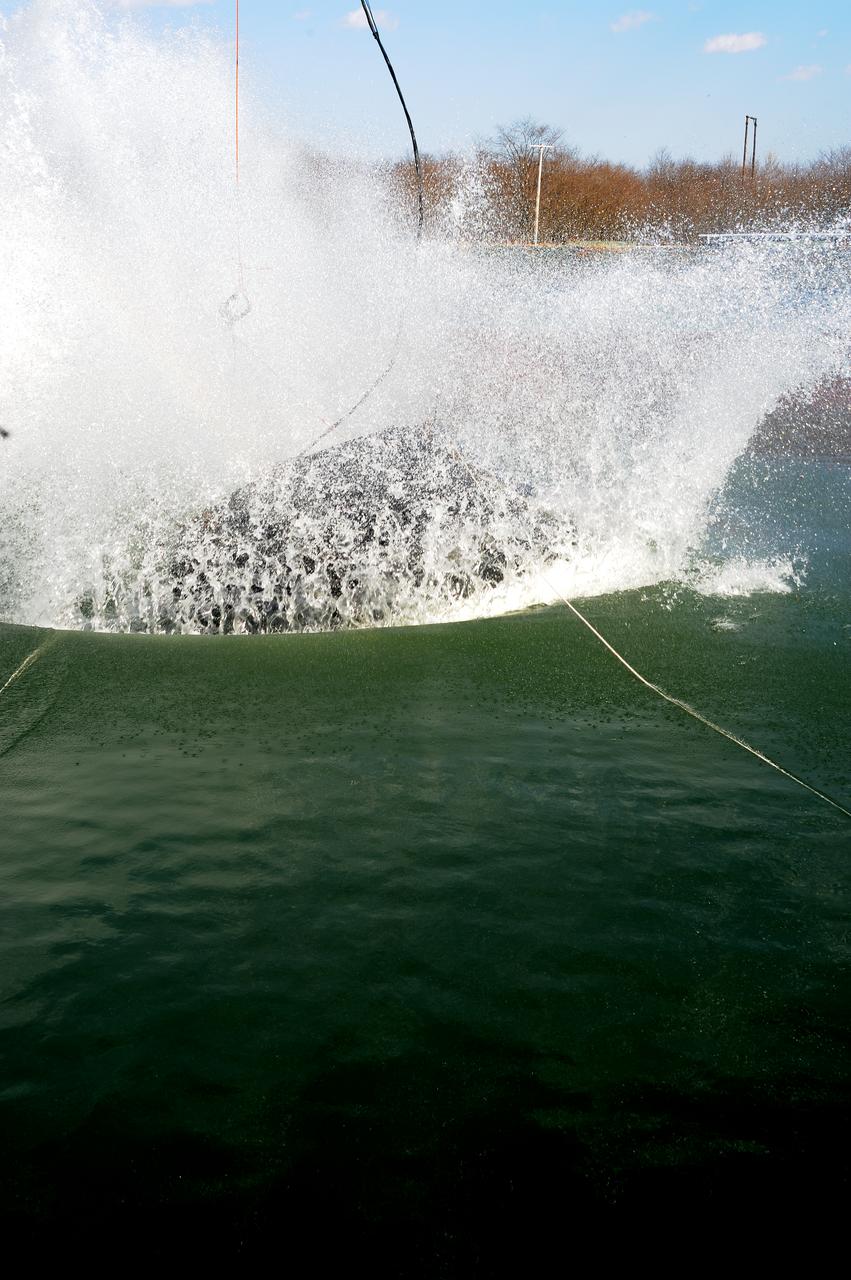 Crew Model Water Landing Module Assessment  Photographs taken at Aberdeen Test Facility  Aberdeen MD. 