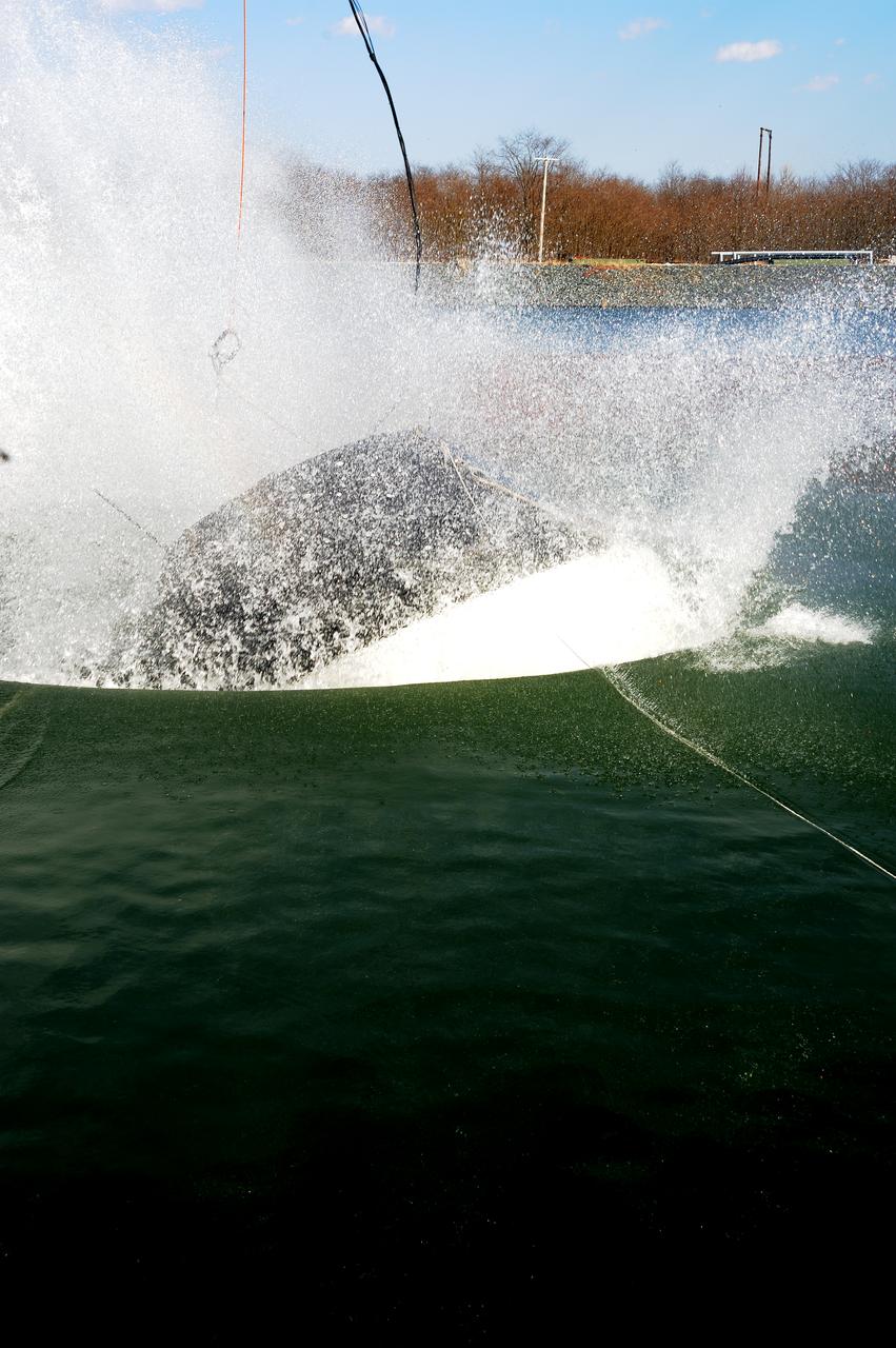 Crew Model Water Landing Module Assessment  Photographs taken at Aberdeen Test Facility  Aberdeen MD. 