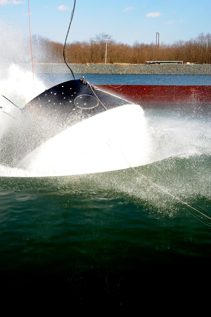 Crew Model Water Landing Module Assessment  Photographs taken at Aberdeen Test Facility  Aberdeen MD. 
