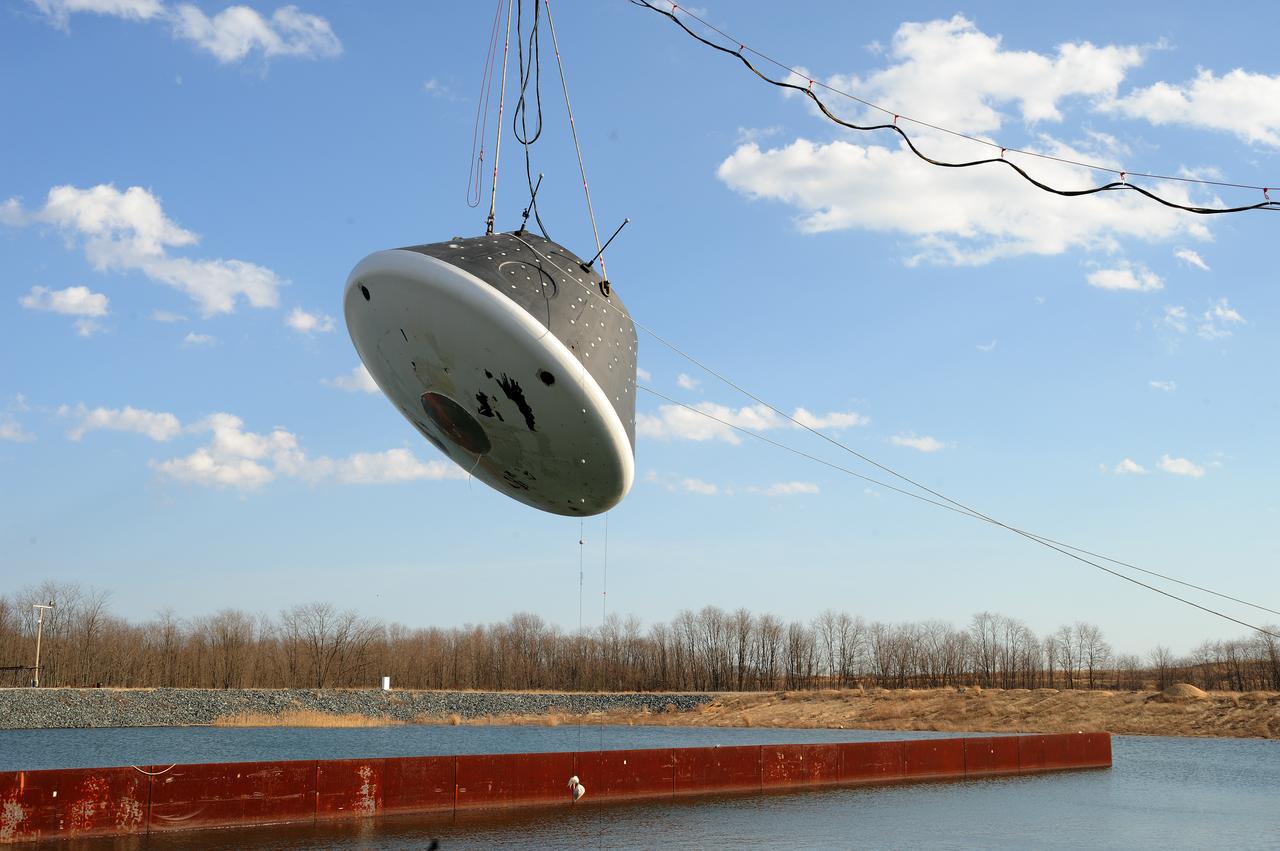 Crew Model Water Landing Module Assessment  Photographs taken at Aberdeen Test Facility  Aberdeen MD. 