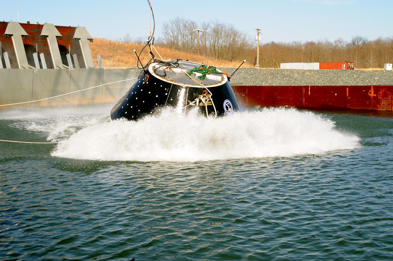 Crew Module Water Landing Model Assessment  (CMWLMA) Test site photos at Aberdeen Test Center  Aberdeen Maryland
