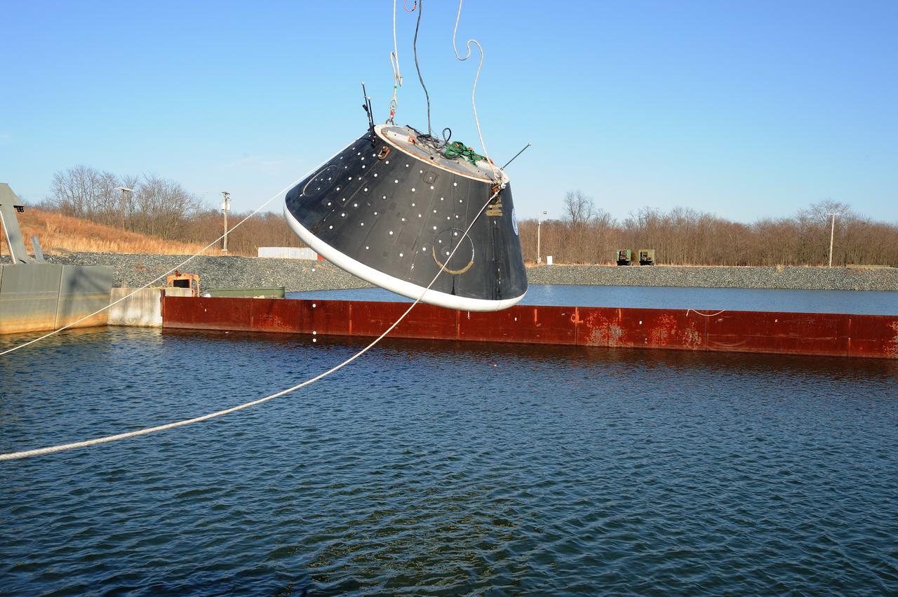 Crew Module Water Landing Model Assessment  (CMWLMA) Test site photos at Aberdeen Test Center  Aberdeen Maryland