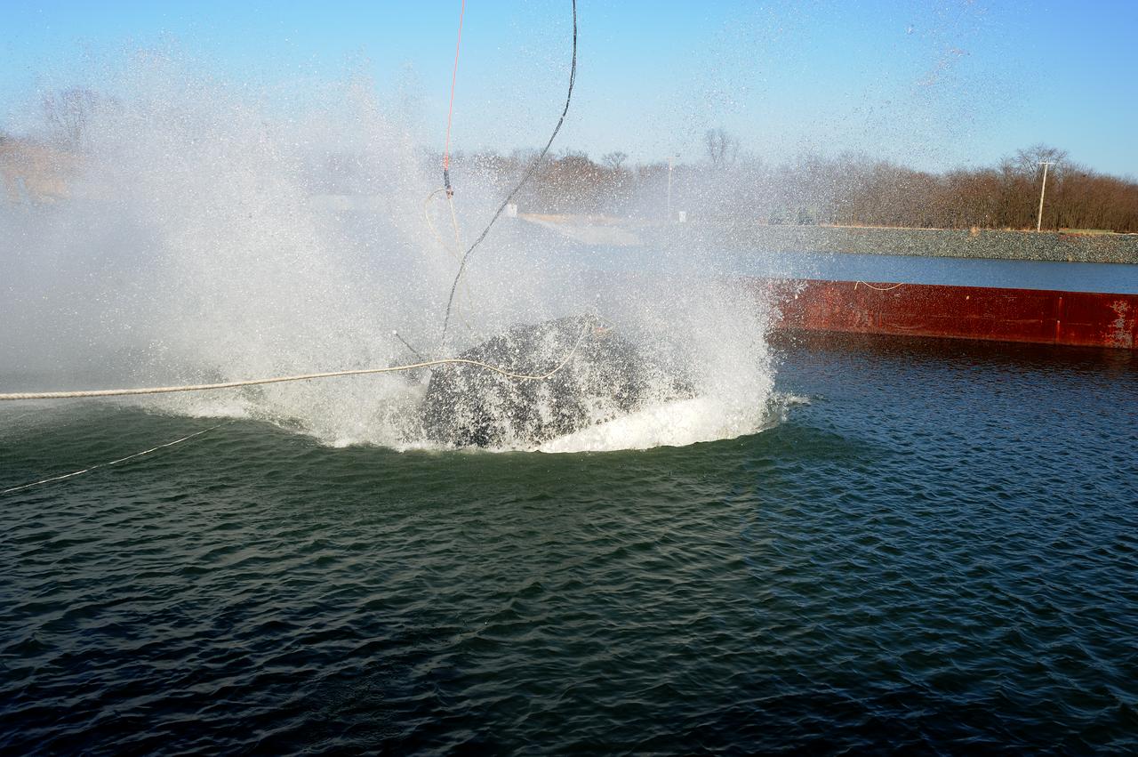 Crew Module Water Landing Model Assessment (CMWLMA) Test site photos at Aberdeen Test Center Aberdeen Maryland
