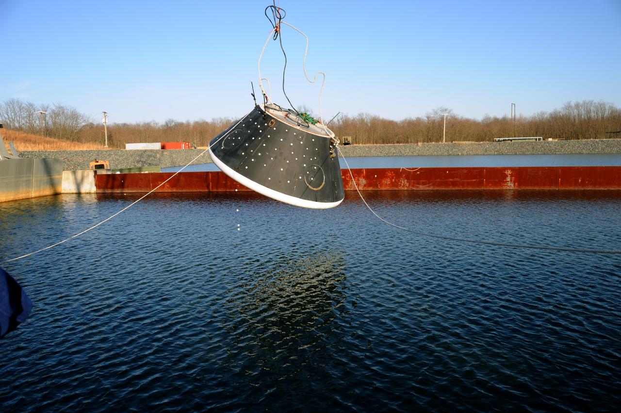 Crew Module Water Landing Model Assessment  (CMWLMA) Test site photos at Aberdeen Test Center  Aberdeen Maryland