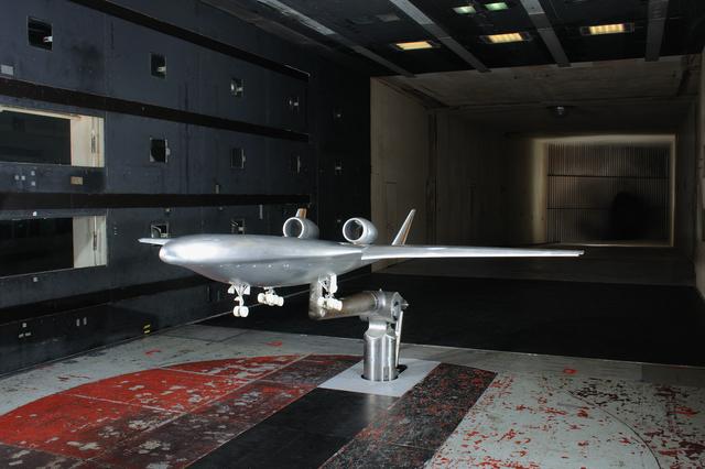 NASA image: (HWB) Hybrid Wing Body Aerodynamic Test in 14x22