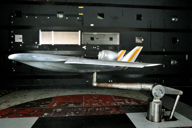 NASA image: (HWB) Hybrid Wing Body Aerodynamic Test in 14x22