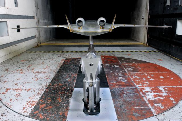NASA image: (HWB) Hybrid Wing Body Aerodynamic Test in 14x22