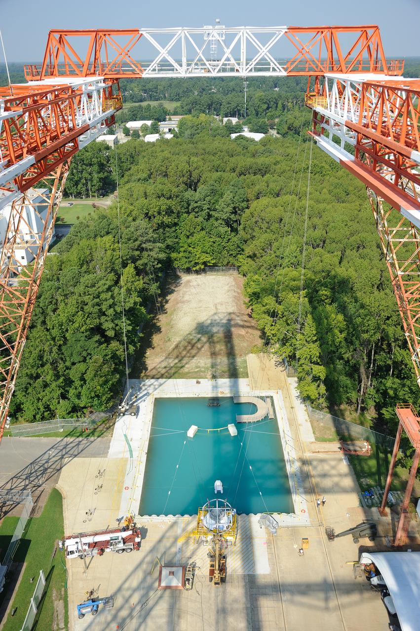 Orion Project SPLASH BTA Water Impact POT Boiler Plate Test Article (BTA) (SPLASH) Structural Passive Landing Attenuation for Survivability of Human Crew. (POT) Phase "0" Test Water Impact Test #3