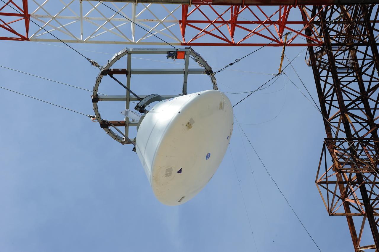 Orion Project SPLASH BTA Water Impact POT Boiler Plate Test Article (BTA) (SPLASH) Structural Passive Landing Attenuation for Survivability of Human Crew. (POT) Phase "0" Test Water Impact Test #3