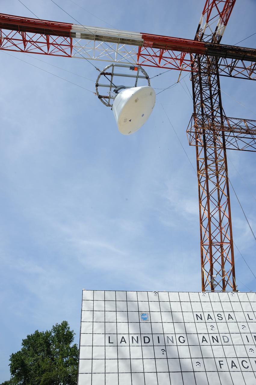 Orion Project SPLASH BTA Water Impact POT Boiler Plate Test Article (BTA) (SPLASH) Structural Passive Landing Attenuation for Survivability of Human Crew. (POT) Phase "0" Test Water Impact Test #3