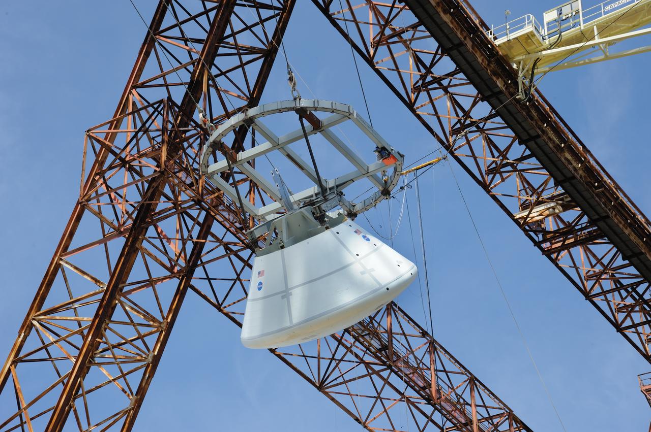 Orion Project SPLASH BTA Water Impact POT Boiler Plate Test Article (BTA) (SPLASH) Structural Passive Landing Attenuation for Survivability of Human Crew. (POT) Phase "0" Test Water Impact Test #3