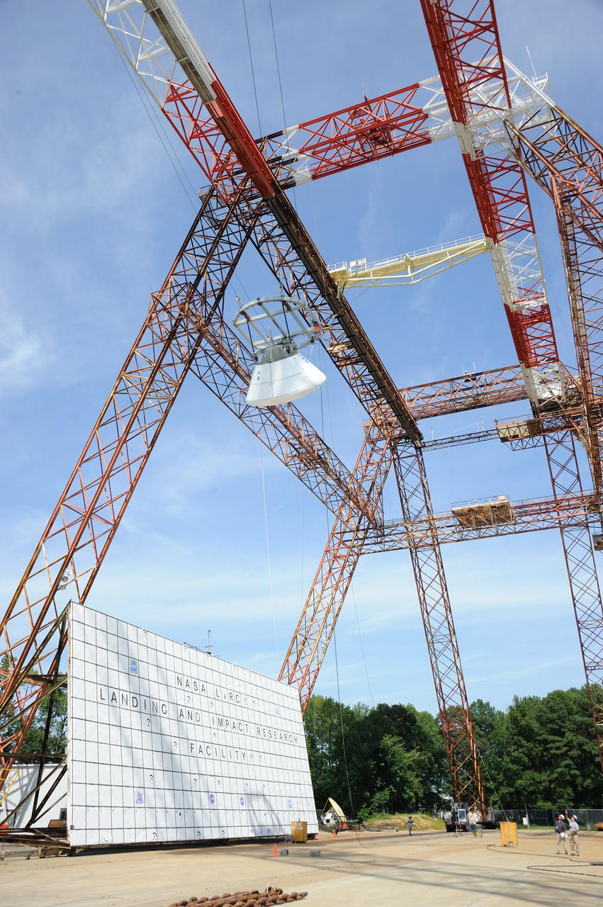 Orion Project SPLASH BTA Water Impact POT  Boiler Plate Test Article (BTA) (SPLASH) Structural Passive Landing Attenuation for Survivability of Human Crew. (POT) Phase "0" Test  Water Impact Test #3