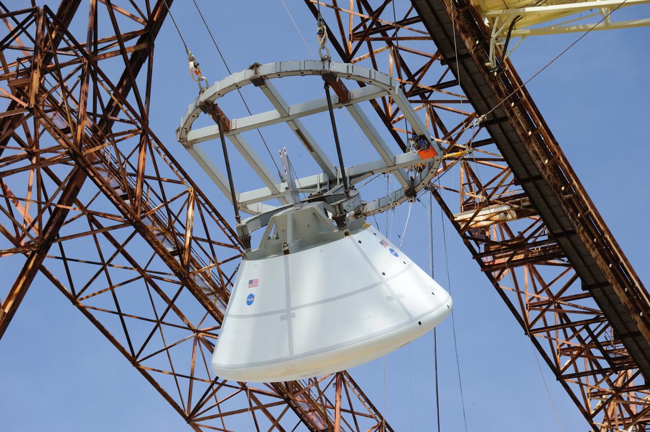 Orion Project SPLASH BTA Water Impact POT Boiler Plate Test Article (BTA) (SPLASH) Structural Passive Landing Attenuation for Survivability of Human Crew. (POT) Phase "0" Test Water Impact Test #3