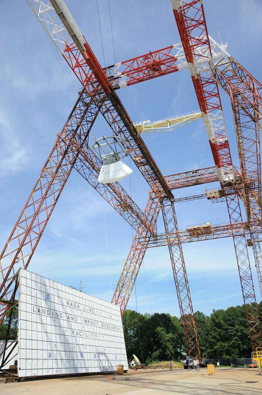 Orion Project SPLASH BTA Water Impact POT Boiler Plate Test Article (BTA) (SPLASH) Structural Passive Landing Attenuation for Survivability of Human Crew. (POT) Phase "0" Test Water Impact Test #3