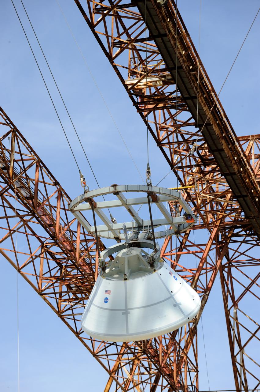 Orion Project SPLASH BTA Water Impact POT Boiler Plate Test Article (BTA) (SPLASH) Structural Passive Landing Attenuation for Survivability of Human Crew. (POT) Phase "0" Test Water Impact Test #3