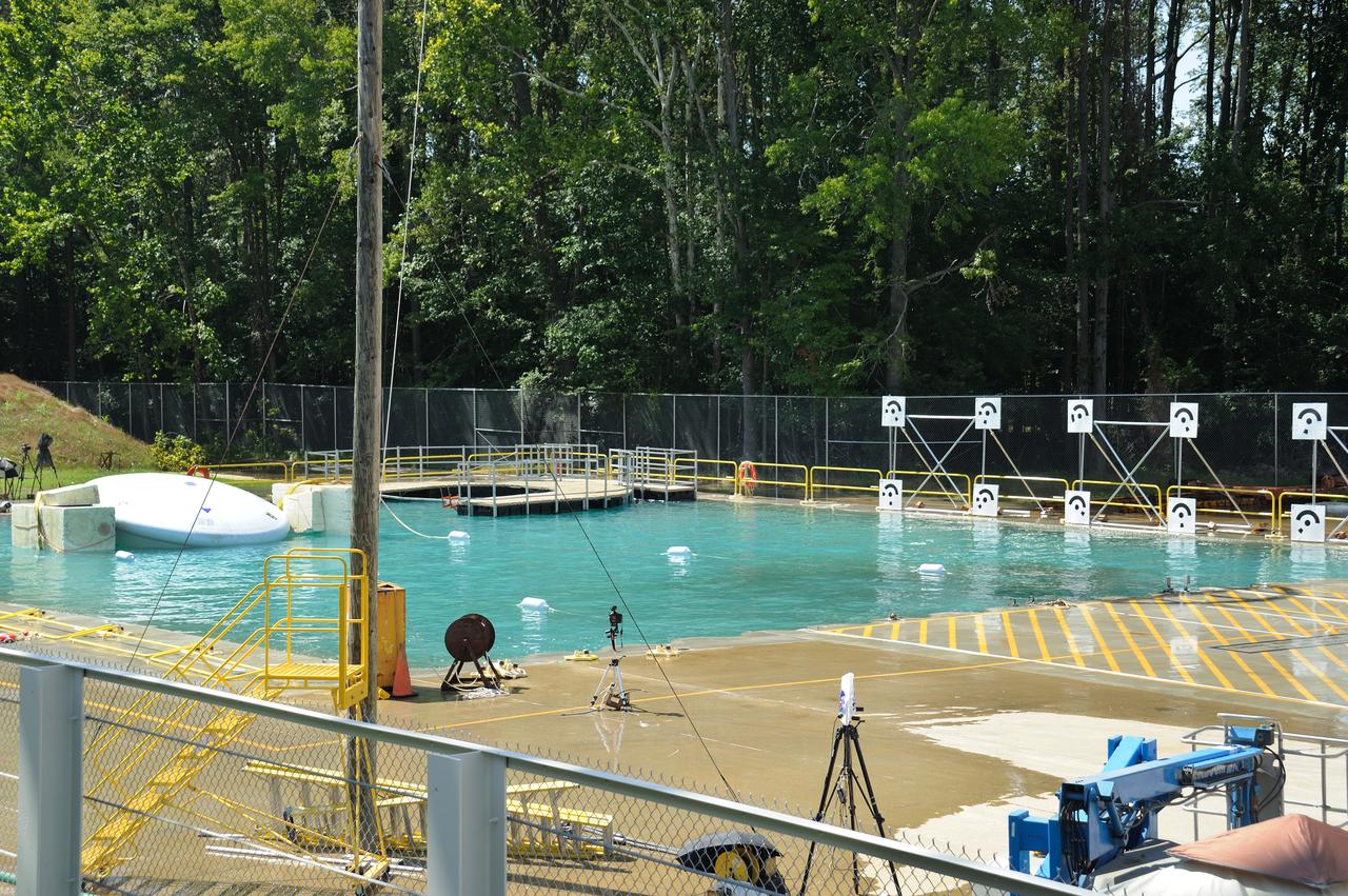 Orion Project SPLASH BTA Water Impact POT Boiler Plate Test Article (BTA) (SPLASH) Structural Passive Landing Attenuation for Survivability of Human Crew. (POT) Phase "0" Test Water Impact Test #3