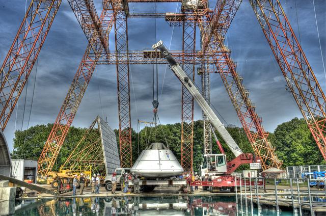 NASA image: Orion Project SPLASH BTA Water Impact POT #3