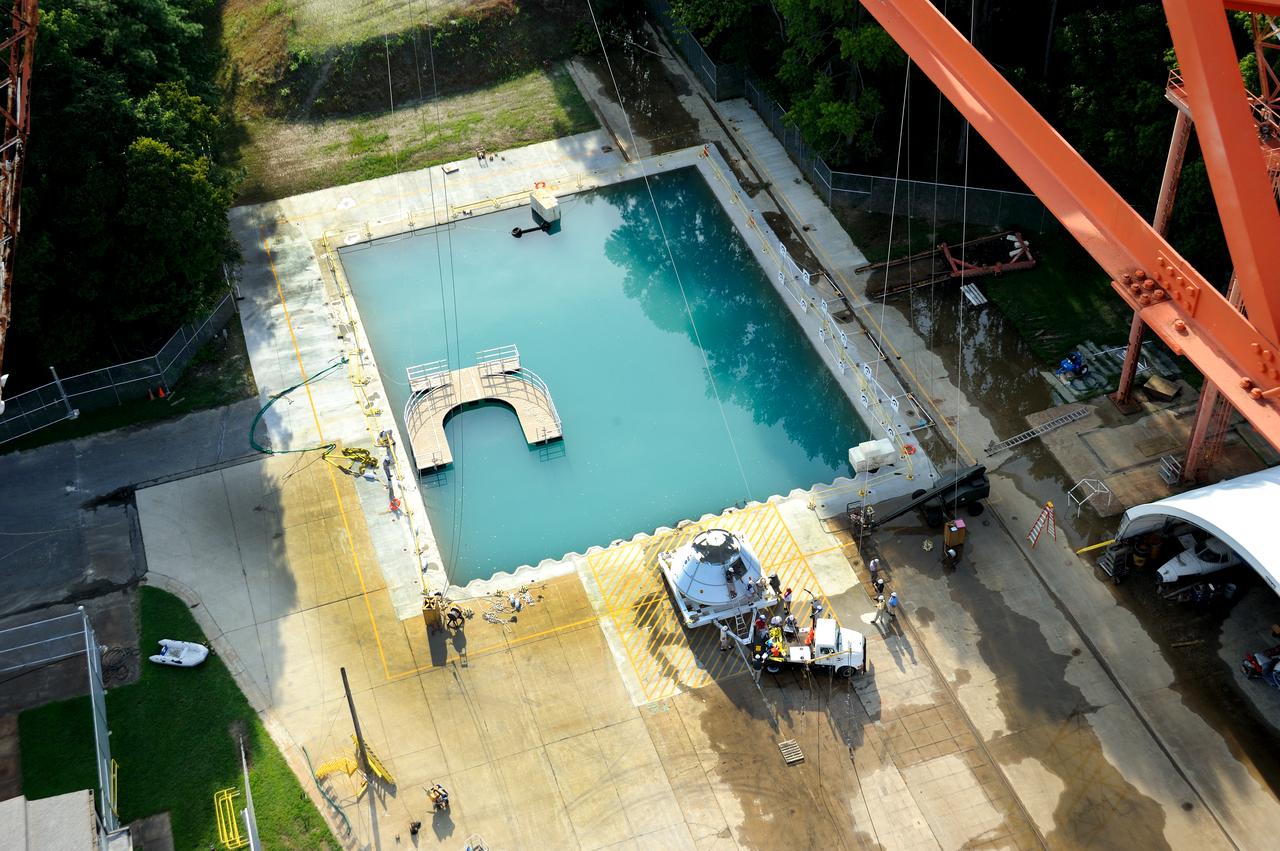 Orion Project SPLASH BTA Water Impact POT  Boiler Plate Test Article (BTA) (SPLASH) Structural Passive Landing Attenuation for Survivability of Human Crew. (POT) Phase "0" Test  Water Impact Test #3