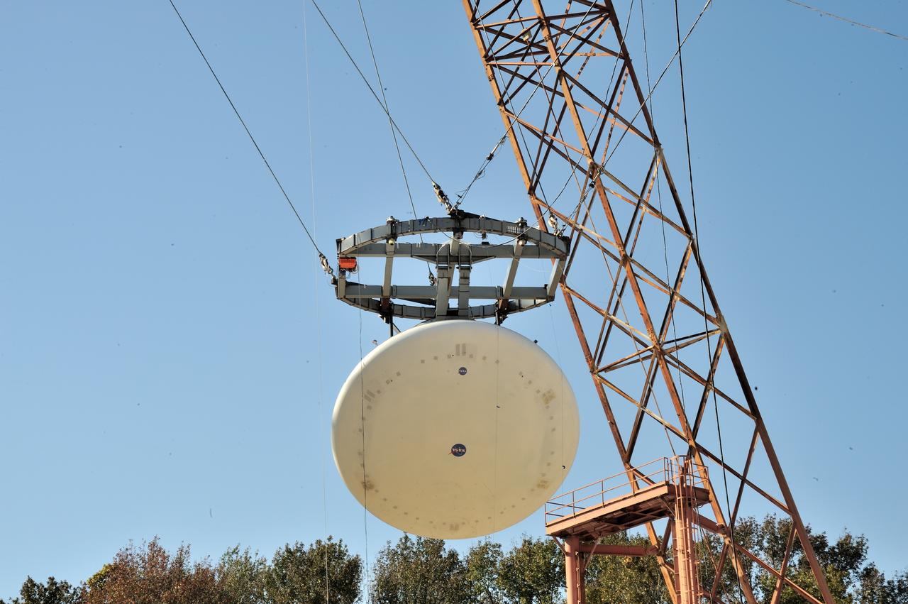 ORION Project-(SPLASH) Structural Passive Landing Attenuation for Survivability of Human Crew (BTA) Boiler Plate Test Article Water Impact Test-Pot Phase"0" Test  Tested at the Hydro Impact Basin at the Landing and Impact Research Facility (Gantry)