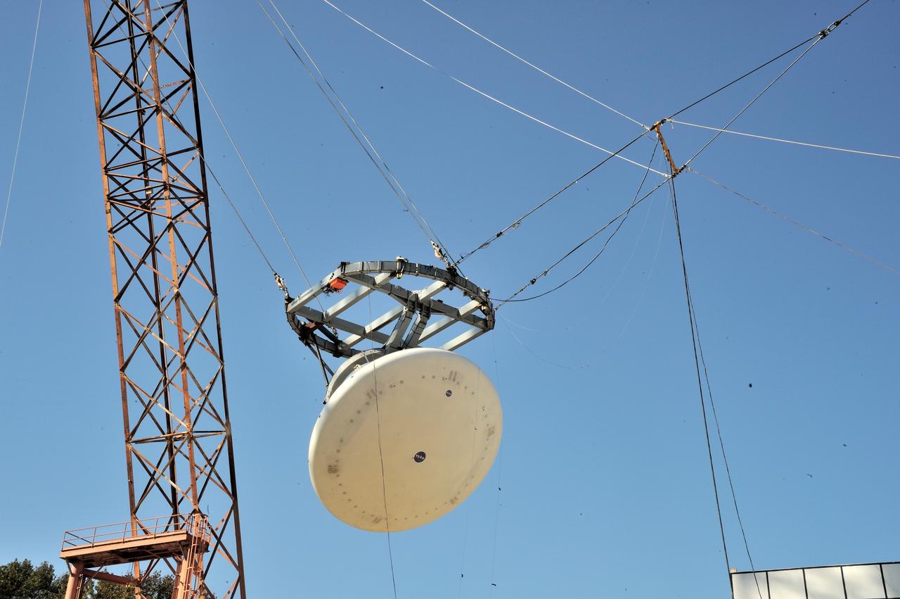 ORION Project-(SPLASH) Structural Passive Landing Attenuation for Survivability of Human Crew (BTA) Boiler Plate Test Article Water Impact Test-Pot Phase"0" Test  Tested at the Hydro Impact Basin at the Landing and Impact Research Facility (Gantry)