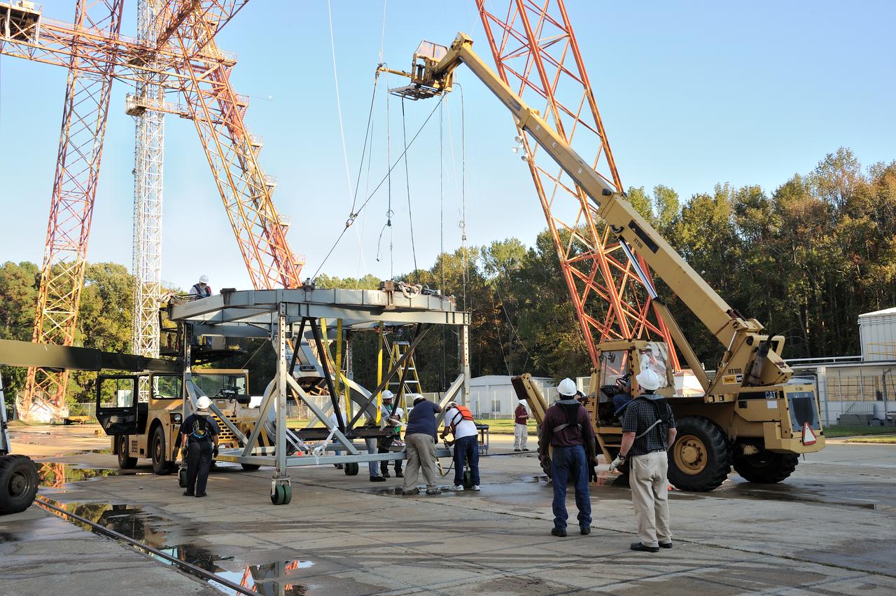 ORION Project-(SPLASH) Structural Passive Landing Attenuation for Survivability of Human Crew (BTA) Boiler Plate Test Article Water Impact Test-Pot Phase"0" Test  Tested at the Hydro Impact Basin at the Landing and Impact Research Facility (Gantry)