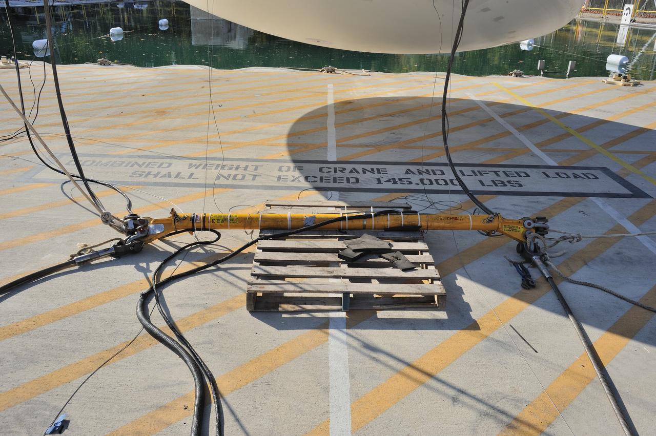 ORION Project-(SPLASH) Structural Passive Landing Attenuation for Survivability of Human Crew (BTA) Boiler Plate Test Article Water Impact Test-P1T#2  Tested at the Hydro Impact Basin at the Landing and Impact Research Facility (Gantry)