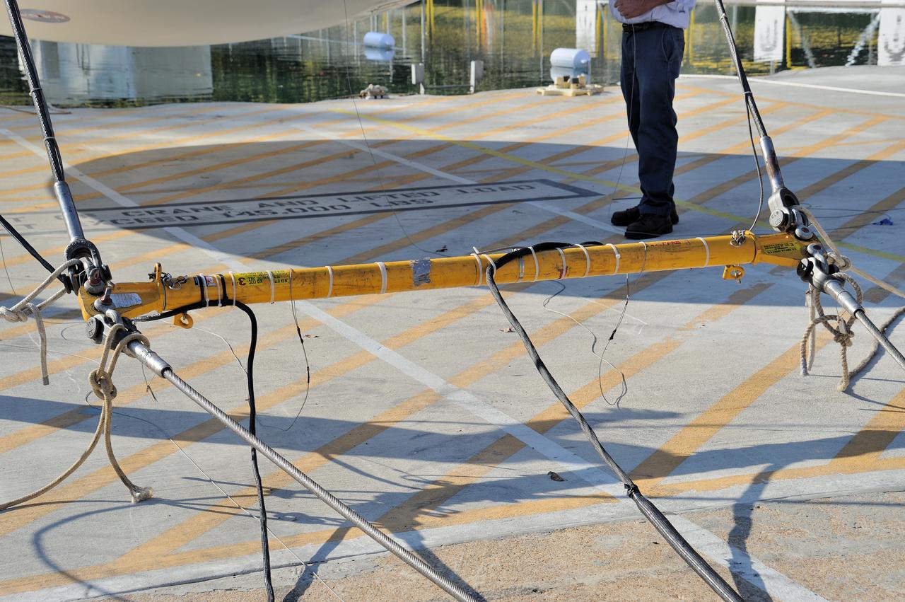 ORION Project-(SPLASH) Structural Passive Landing Attenuation for Survivability of Human Crew (BTA) Boiler Plate Test Article Water Impact Test-P1T#2  Tested at the Hydro Impact Basin at the Landing and Impact Research Facility (Gantry)