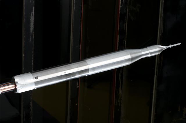 0.4% Scale (SLS) Space Launch System Model Test In NASA LaRC Uni