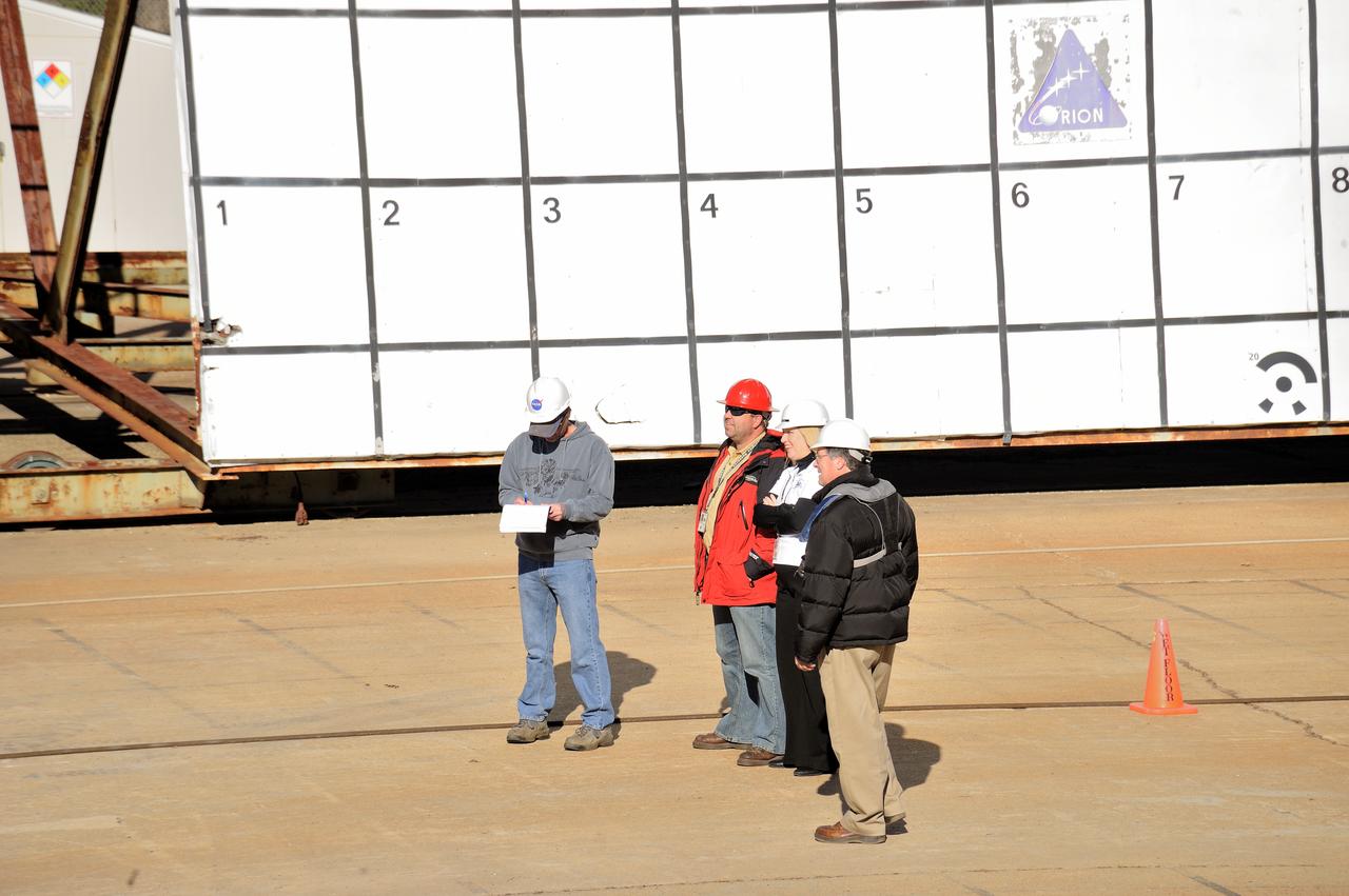 ORION Project-(SPLASH) Structural Passive Landing Attenuation for Survivability of Human Crew (BTA) Boiler Plate Test Article Water Impact Test-Pit Phase 4 Test or Pit 4  Tested at the Hydro Impact Basin at the Landing and Impact Research Facility (Gantry)