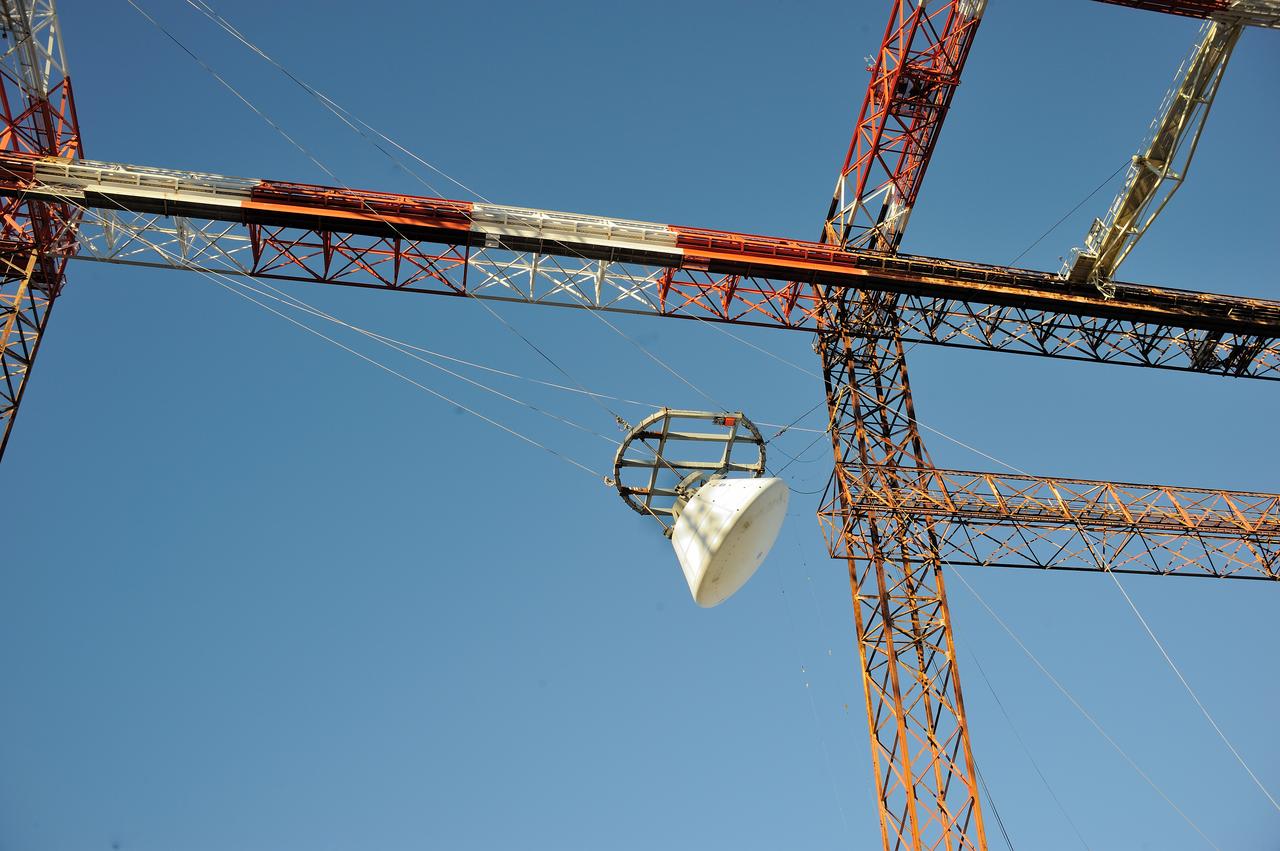 ORION Project-(SPLASH) Structural Passive Landing Attenuation for Survivability of Human Crew (BTA) Boiler Plate Test Article Water Impact Test-PIT  Test-2 Tested at the Hydro Impact Basin at the Landing and Impact Research Facility (Gantry)