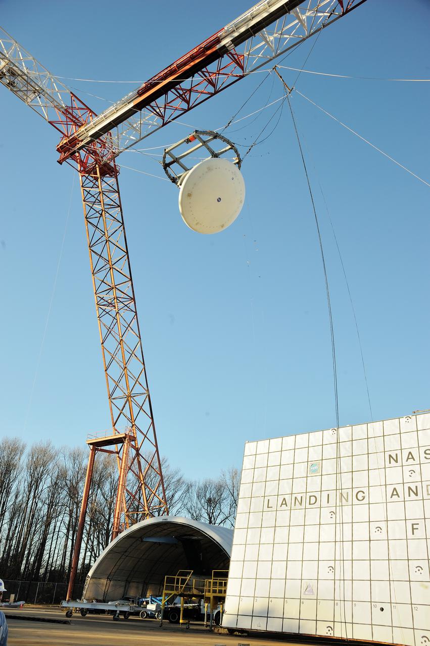 ORION Project-(SPLASH) Structural Passive Landing Attenuation for Survivability of Human Crew (BTA) Boiler Plate Test Article Water Impact Test-PIT  Test-2 Tested at the Hydro Impact Basin at the Landing and Impact Research Facility (Gantry)