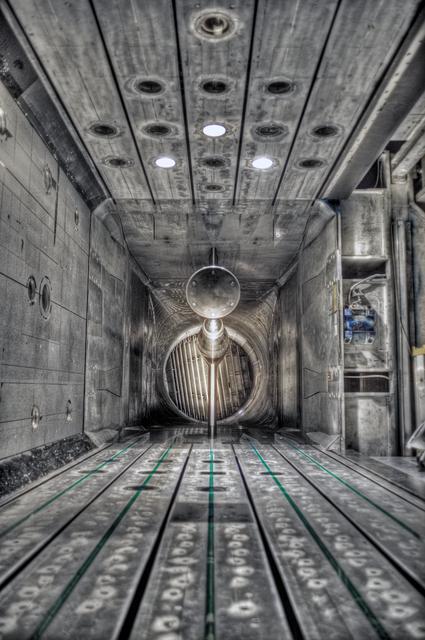 NASA image: MPCV Orion 7% Crew Module in (NTF) National Transonic Facility 
