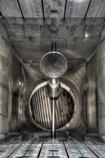 NASA image: MPCV Orion 7% Crew Module in (NTF) National Transonic Facility 